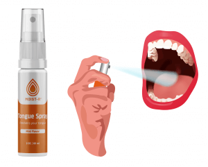 Moist-R tong spray tegen droge mond